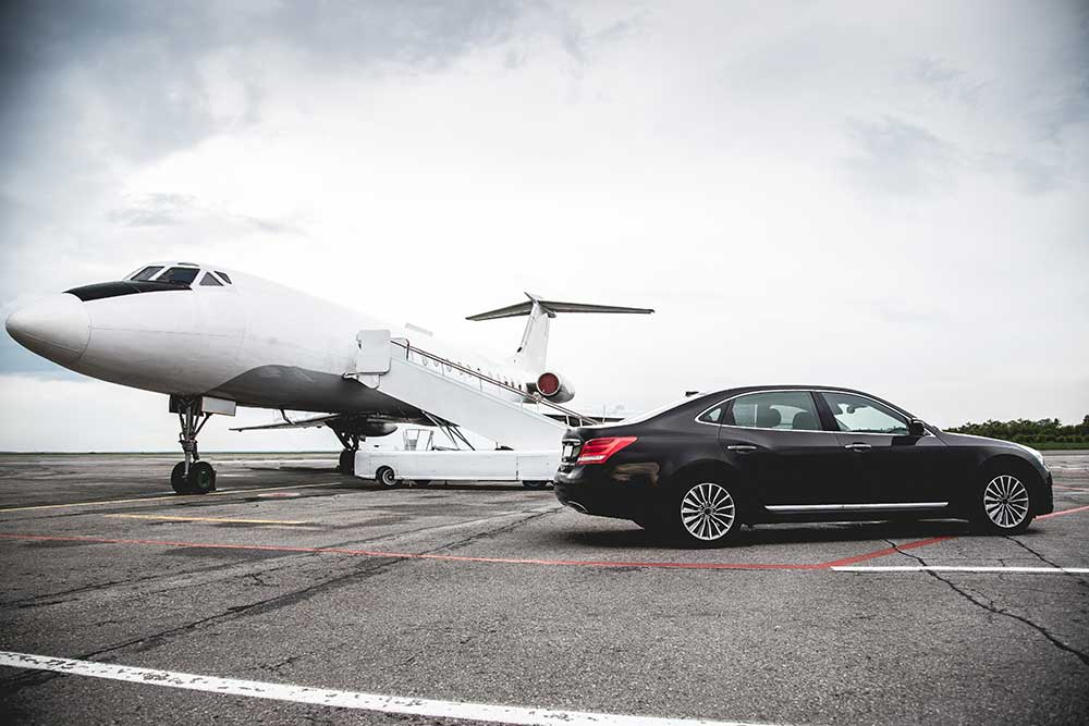 Car Service on tarmac